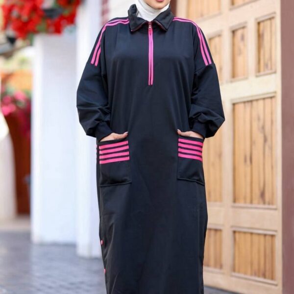 Modest Loose-Fit Sporty Maxi Dress