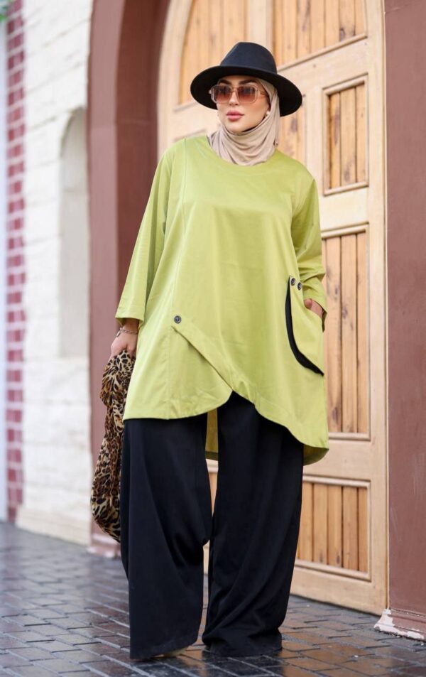 photo_41_2026-07-15_22-25-11 Pistachio Green & Black Modest Suit