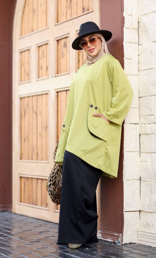 photo_44_2026-07-15_22-25-11 Pistachio Green & Black Modest Suit