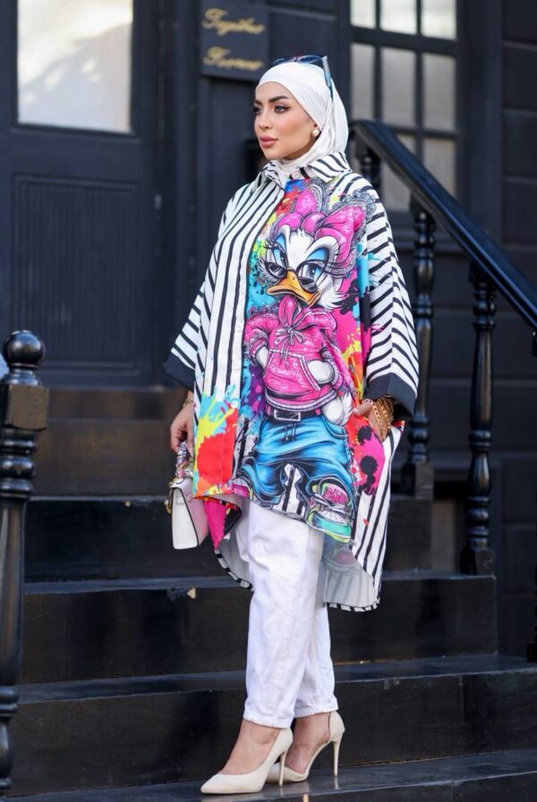 photo_50_2026-07-15_22-25-11 Daisy Duck Striped Tunic Shirt