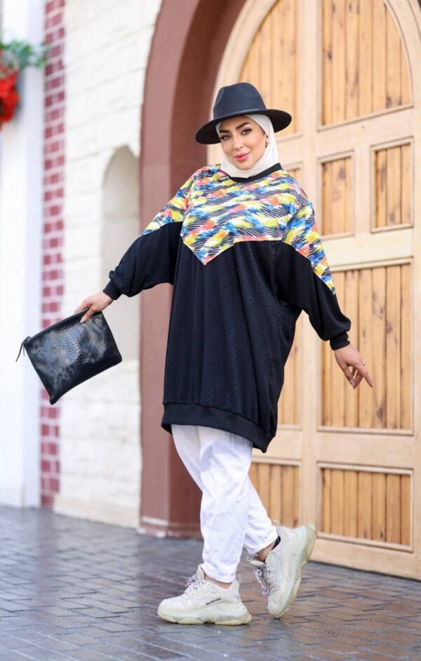 photo_5_2026-07-15_22-25-11 Street-Chic Color-Block V-Yoke Longline Sweatshirt