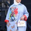 photo_65_2026-07-15_22-25-11 Minnie Print Blue Striped Oversized Shirt