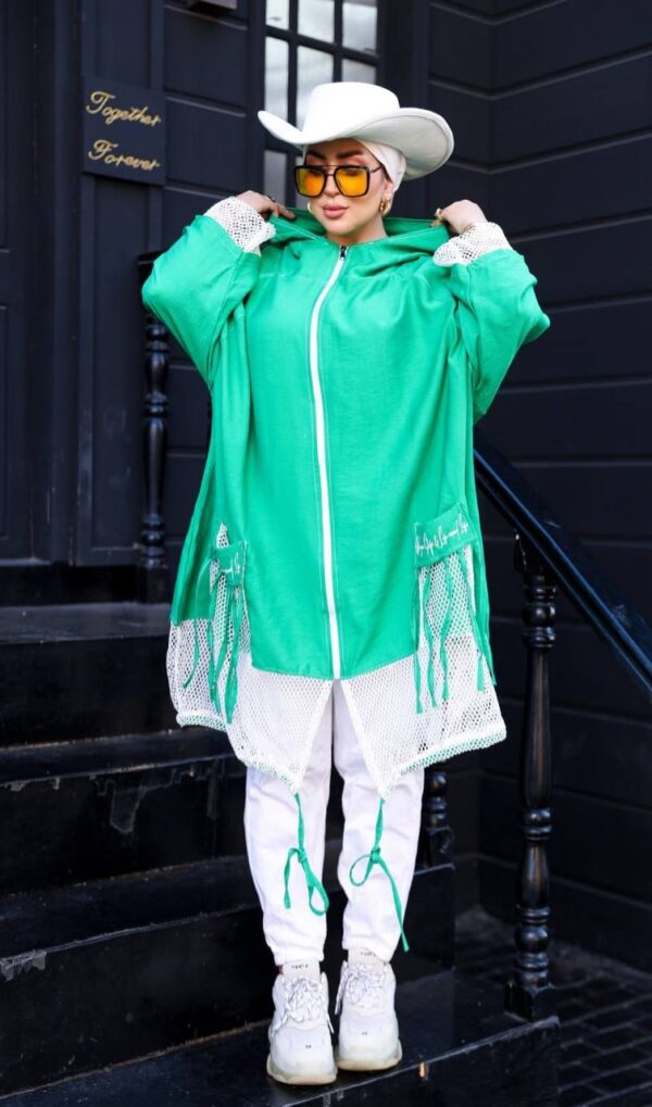 photo_6_2026-07-11_21-08-03 Sporty Emerald Green Oversized Zip-Up Hoodie