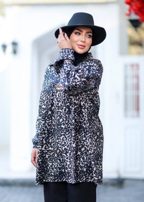 photo_70_2026-07-15_22-25-12 Elegant Grey Leopard Print Maxi Abaya