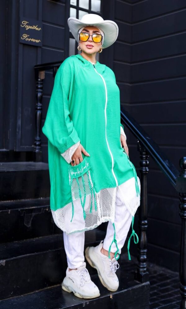 photo_7_2026-07-11_21-08-03 Sporty Emerald Green Oversized Zip-Up Hoodie
