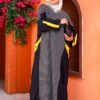 photo_91_2026-07-11_21-08-04 Striped Contrast Modest Maxi Dress with Yellow Accents