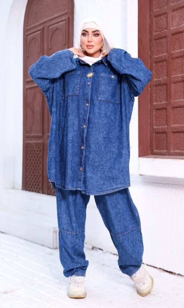 photo_95_2026-07-11_21-08-04 Oversized Denim Two-Piece Shirt & Pants Set