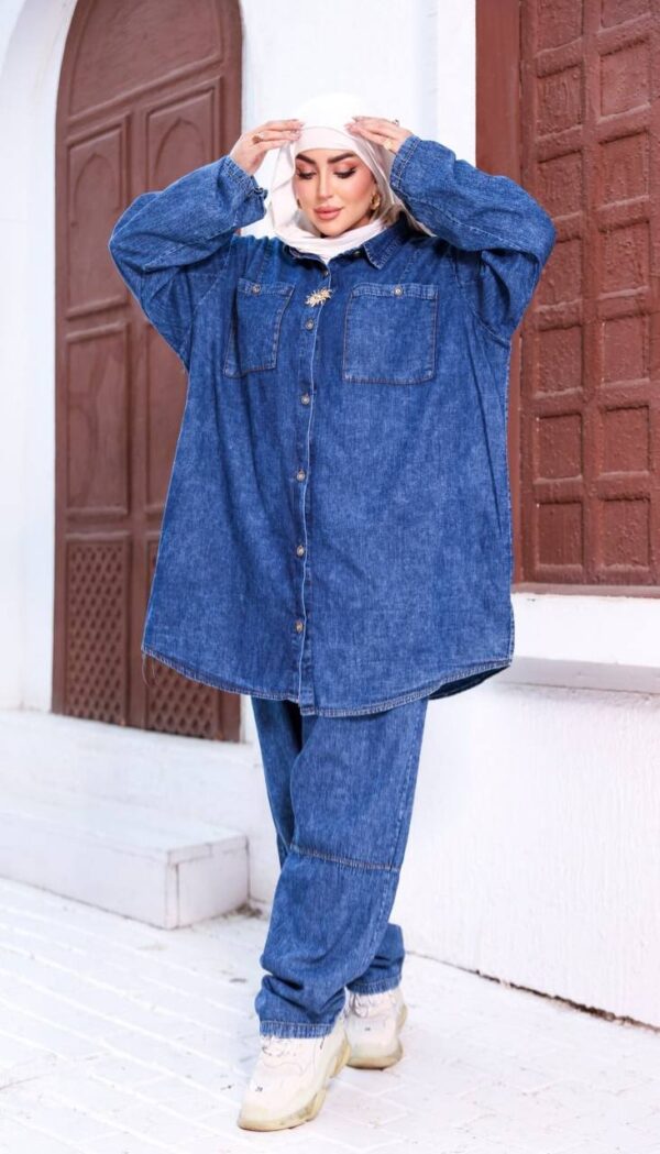 photo_96_2026-07-11_21-08-04 Oversized Denim Two-Piece Shirt & Pants Set