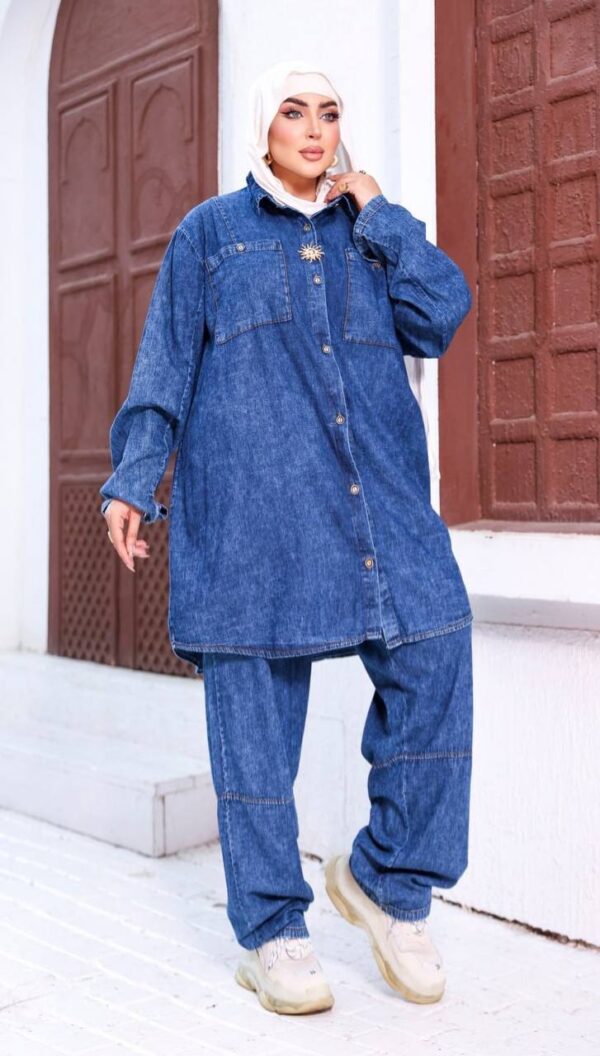 photo_97_2026-07-11_21-08-04 Oversized Denim Two-Piece Shirt & Pants Set