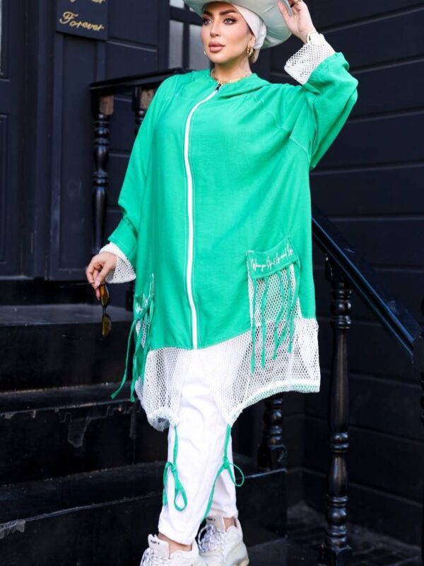 photo_9_2026-07-11_21-08-03 Sporty Emerald Green Oversized Zip-Up Hoodie
