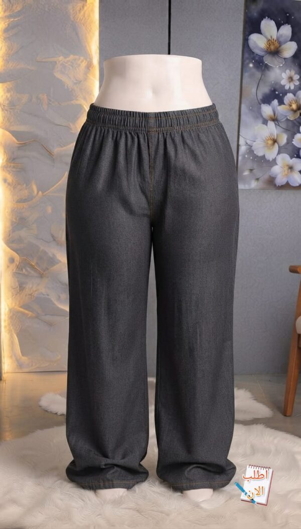 WhatsApp Image 2026-08-10 at 6.19.32 PM Dark Wash Charcoal Denim Wide-Leg Pants