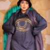 Chic Slate Purple Oversized Longline Puffer Vest Coat