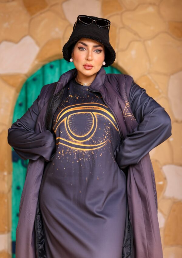Chic Slate Purple Oversized Longline Puffer Vest Coat