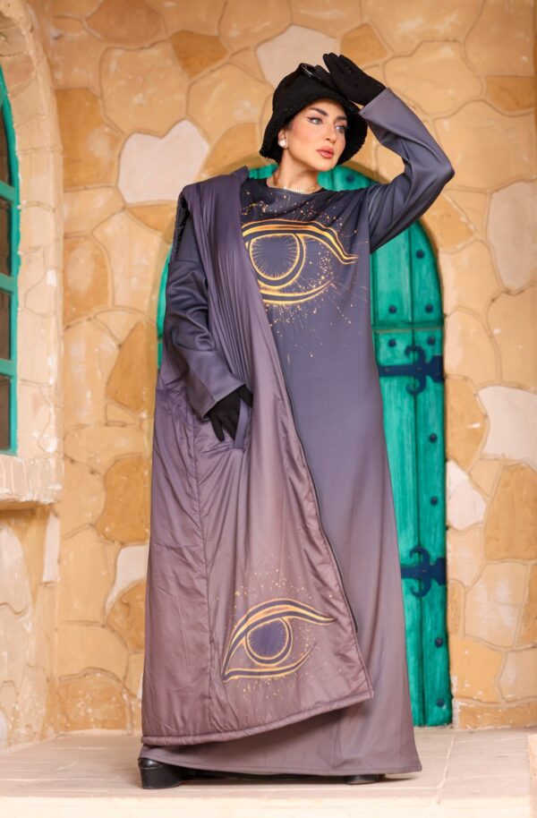 Chic Slate Purple Oversized Longline Puffer Vest Coat