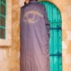 Chic Slate Purple Oversized Longline Puffer Vest Coat