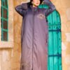 Chic Slate Purple Oversized Longline Puffer Vest Coat