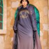 Chic Slate Purple Oversized Longline Puffer Vest Coat