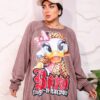 WhatsApp Image 2026-10-08 at 7.36.15 PM (2) Muted Mocha Oversized Graphic Print Winter Sweatshirt Tunic with Character Accent