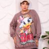 WhatsApp Image 2026-10-08 at 7.36.15 PM (5) Muted Mocha Oversized Graphic Print Winter Sweatshirt Tunic with Character Accent