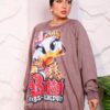 WhatsApp Image 2026-10-08 at 7.36.15 PM (6) Muted Mocha Oversized Graphic Print Winter Sweatshirt Tunic with Character Accent