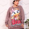 WhatsApp Image 2026-10-08 at 7.36.15 PM (7) Muted Mocha Oversized Graphic Print Winter Sweatshirt Tunic with Character Accent